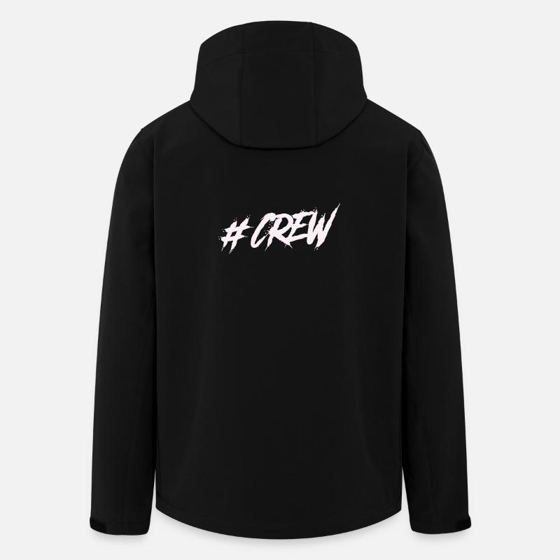 #CREW Graffiti - Recycelte Männer Softshell-Jacke von Stanley/Stella - Schwarz