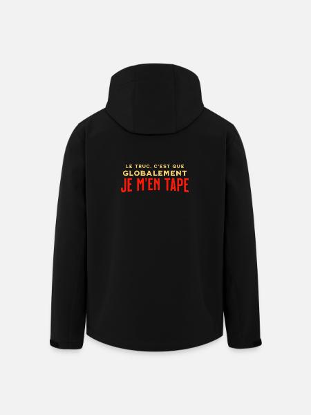 Overall I don't care - Men’s Recycled Softshell Jacket by Stanley/Stella - black