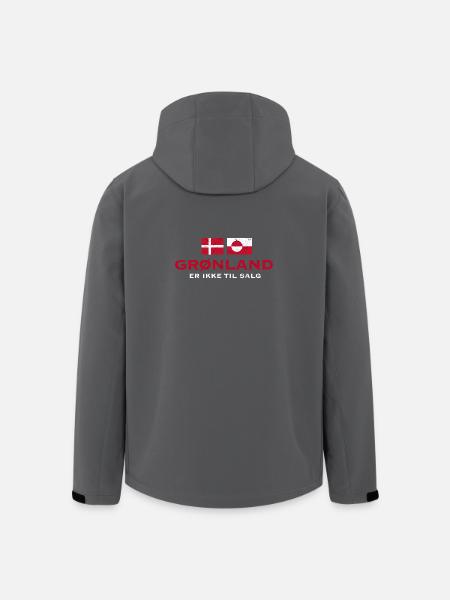 Greenland Flag Distress Unity - Men’s Recycled Softshell Jacket by Stanley/Stella - black