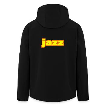 Jazz - Men’s Recycled Softshell Jacket by Stanley/Stella - black - Back - AI Model Male 185 light (185cm)