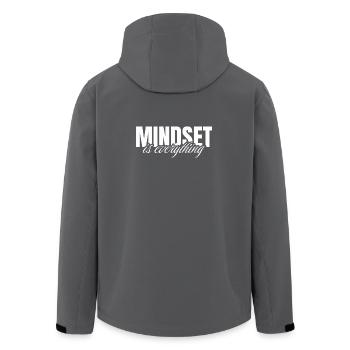 Mindset is everything - Veste softshell homme en polyester recyclé Stanley/Stella - noir - Dos - AI Model Male 185 light (185cm)