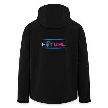 Heiße sexy Girl Power - Recycelte Männer Softshell-Jacke von Stanley/Stella - Schwarz - Hinten - AI Model Male 185 light (185cm)