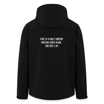 De temps en temps, des choses incroyables se présentent - Veste softshell homme en polyester recyclé Stanley/Stella - noir - Dos - AI Model Male 185 light (185cm)