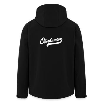 Oberhausen Retro - Men’s Recycled Softshell Jacket by Stanley/Stella - black - Back - AI Model Male 185 light (185cm)