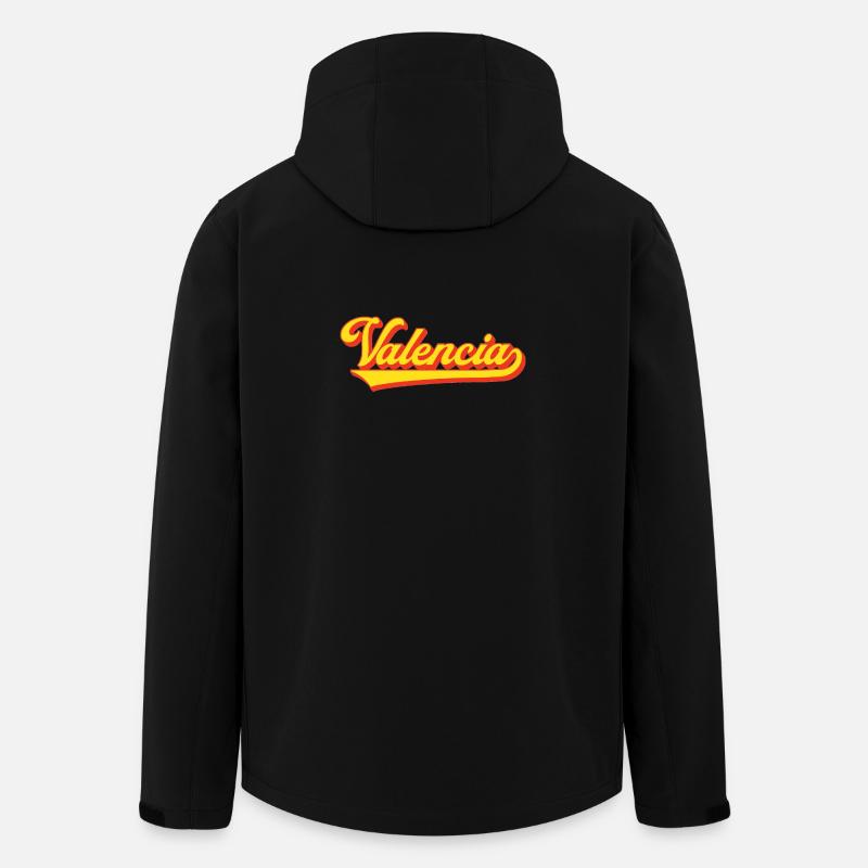 Valencia Script Logo - Recycelte Männer Softshell-Jacke von Stanley/Stella - Schwarz