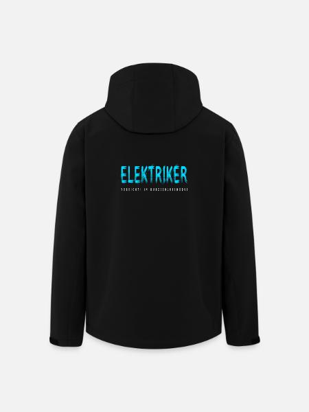 Elektriker Handwerker Design - Recycelte Männer Softshell-Jacke von Stanley/Stella - Schwarz
