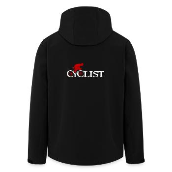 Cyclist - Rennradfahrer Design für Radsport Fans - Recycelte Männer Softshell-Jacke von Stanley/Stella - Schwarz - Hinten - AI Model Male 185 light (185cm)