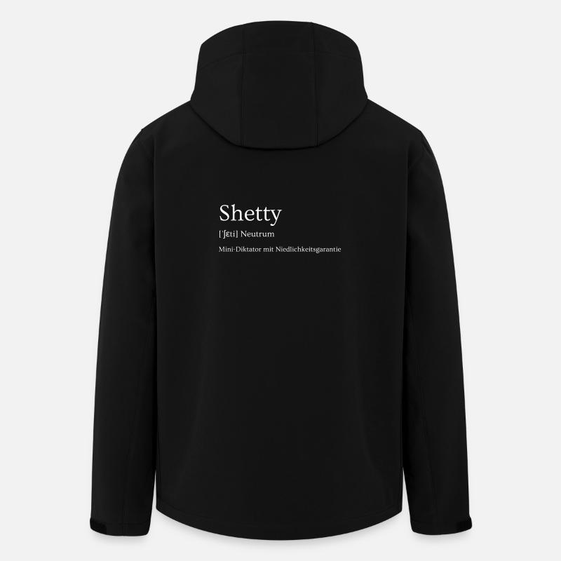 Shetty -kleiner Diktator mit Niedlichkeitsgarantie - Recycelte Männer Softshell-Jacke von Stanley/Stella - Schwarz