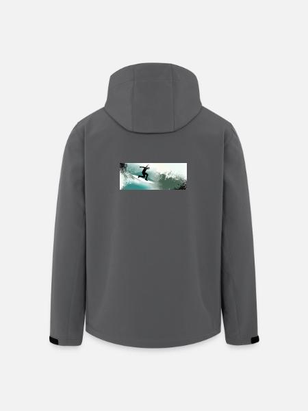 Im Rausch der Wellen - Recycelte Männer Softshell-Jacke von Stanley/Stella - Schwarz