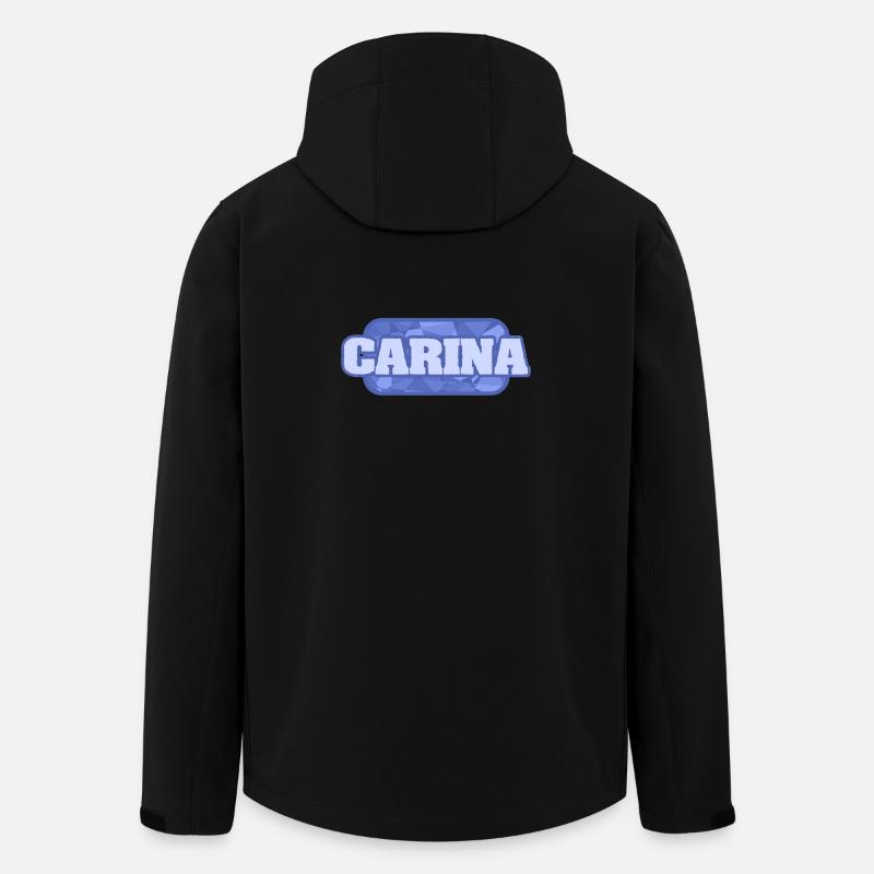 Name Carina - Recycelte Männer Softshell-Jacke von Stanley/Stella - Schwarz