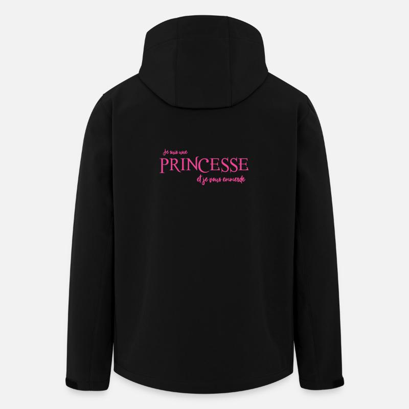 logo_princesse_rose - Recycelte Männer Softshell-Jacke von Stanley/Stella - Schwarz
