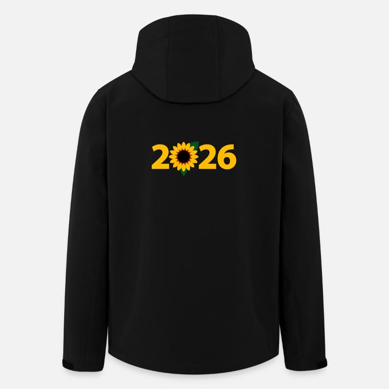 Jardinier 2026, Jardinage 2026, Fleuriste 2026 - Veste softshell homme en polyester recyclé Stanley/Stella - noir