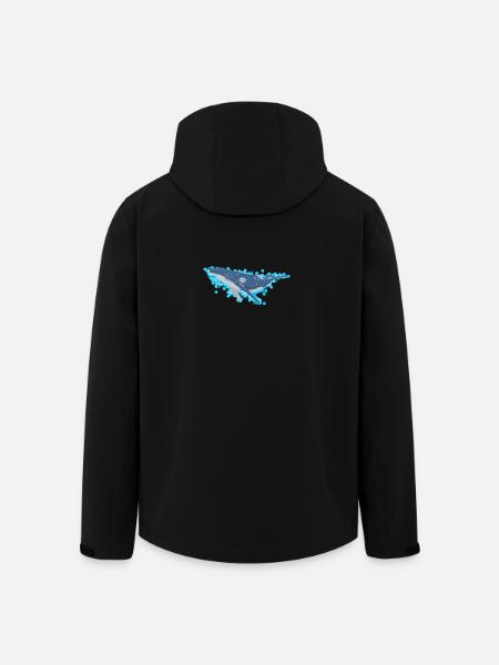Buckelwal für Meeresliebhaber - Recycelte Männer Softshell-Jacke von Stanley/Stella - Schwarz