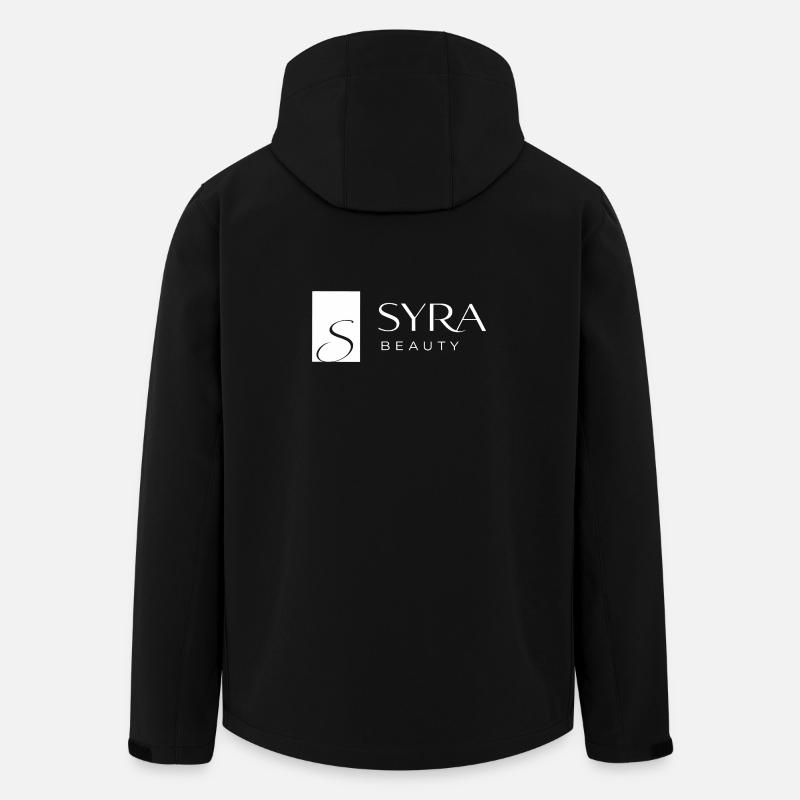 Logo SYRA Beauty : Minimalisme élégant - Veste softshell homme en polyester recyclé Stanley/Stella - noir