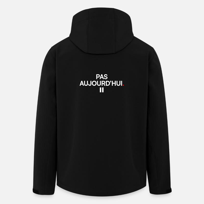 NOT TODAY | Minimal humor - Men’s Recycled Softshell Jacket by Stanley/Stella - black