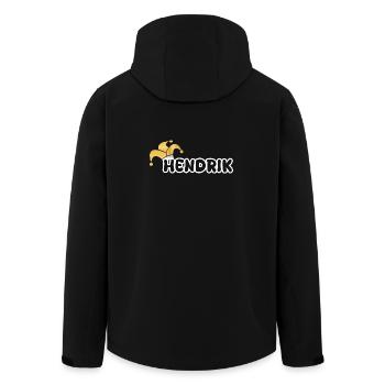 Fastnacht Hendrik - Recycelte Männer Softshell-Jacke von Stanley/Stella - Schwarz - Hinten - AI Model Male 185 light (185cm)