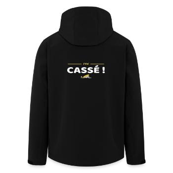 J'tai cassé ! Réplique culte Brice de Nice - Veste softshell homme en polyester recyclé Stanley/Stella - noir - Dos - AI Model Male 185 light (185cm)