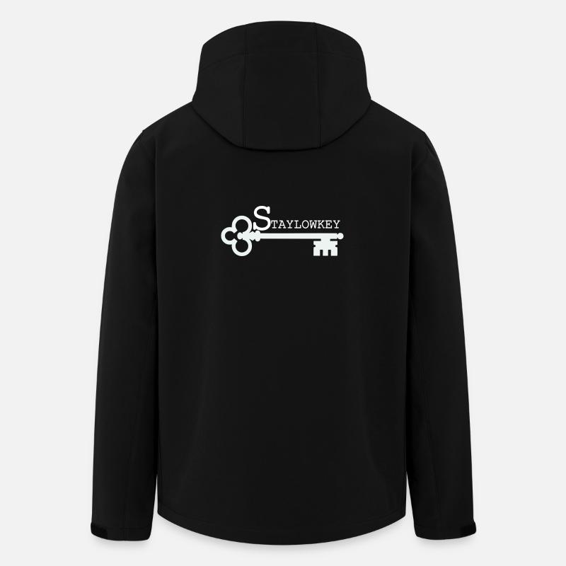 Zurückhaltende Illustration - Recycelte Männer Softshell-Jacke von Stanley/Stella - Schwarz