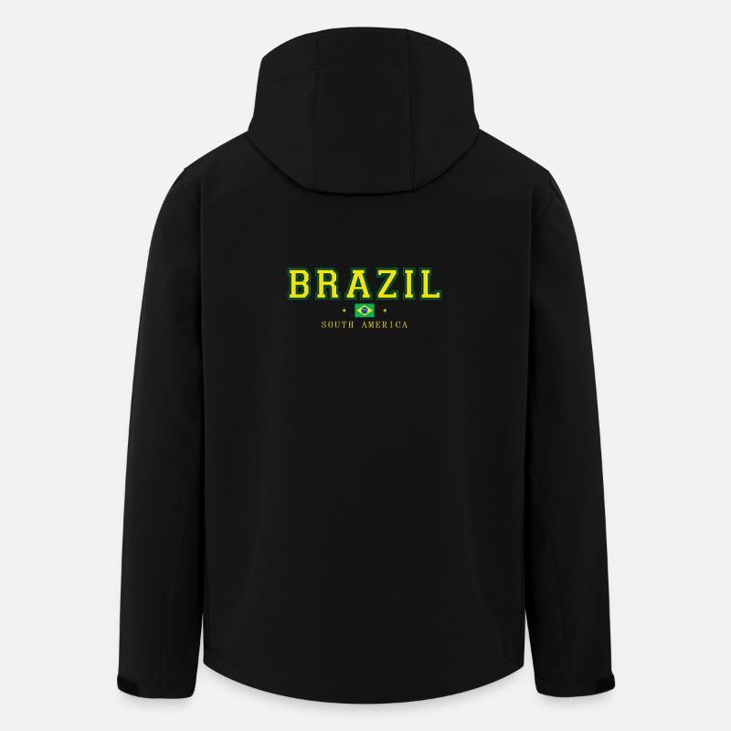 Brazil - Men’s Recycled Softshell Jacket by Stanley/Stella - black