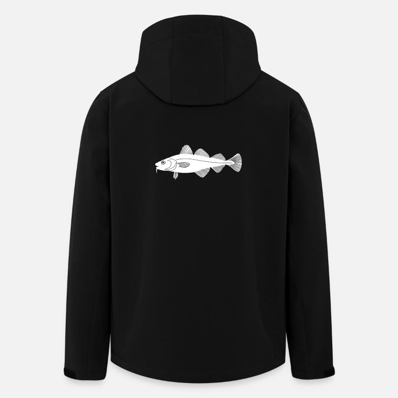 Morue/morue - Veste softshell homme en polyester recyclé Stanley/Stella - noir