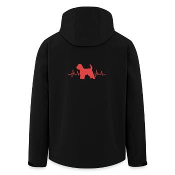 Wheaten Terrier - Veste softshell homme en polyester recyclé Stanley/Stella - noir - Dos - AI Model Male 185 light (185cm)