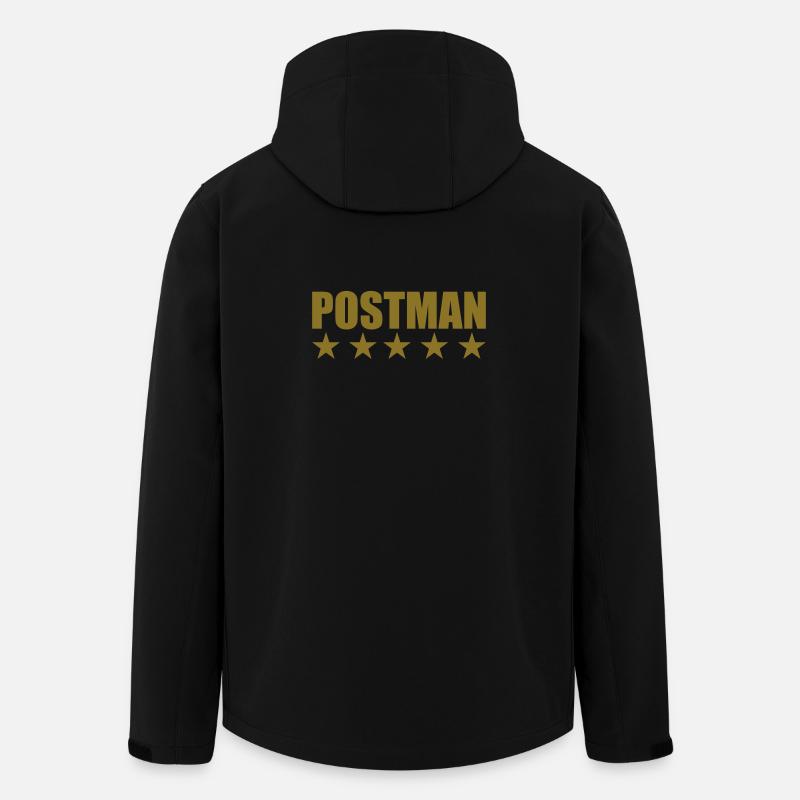Postman - Recycelte Männer Softshell-Jacke von Stanley/Stella - Schwarz