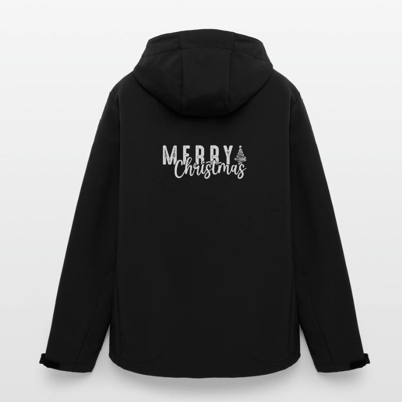 Superposition de script de joyeux Noël Veste softshell homme en polyester recyclé Stanley/Stella