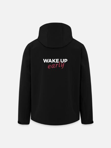 Wake up early - Men’s Recycled Softshell Jacket by Stanley/Stella - black
