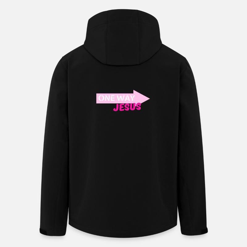 Flèche de Jésus à sens unique - Veste softshell homme en polyester recyclé Stanley/Stella - noir