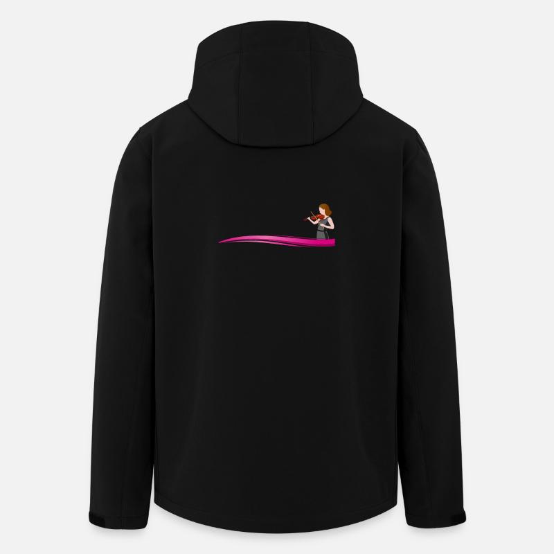 Violinist on a wave - Men’s Recycled Softshell Jacket by Stanley/Stella - black