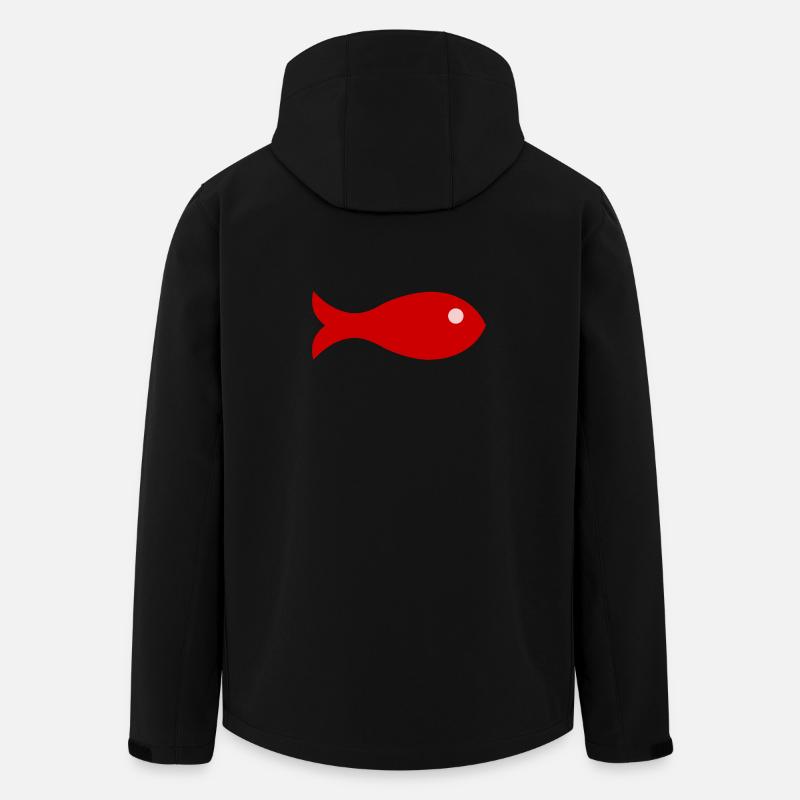 SARDINE. POISSON. POISSON D'AVRIL - Veste softshell homme en polyester recyclé Stanley/Stella - noir