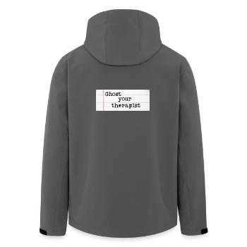 Ghost Your Therapist - Men’s Recycled Softshell Jacket by Stanley/Stella - anthracite - Back - AI Model Male 185 light (185cm)