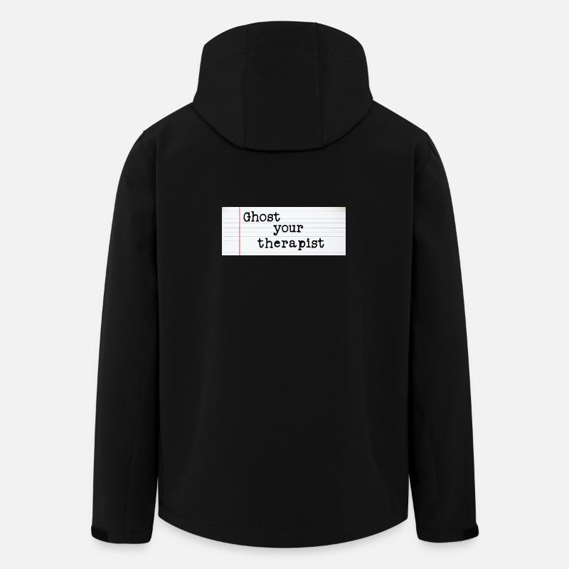 Ghost Your Therapist - Men’s Recycled Softshell Jacket by Stanley/Stella - black