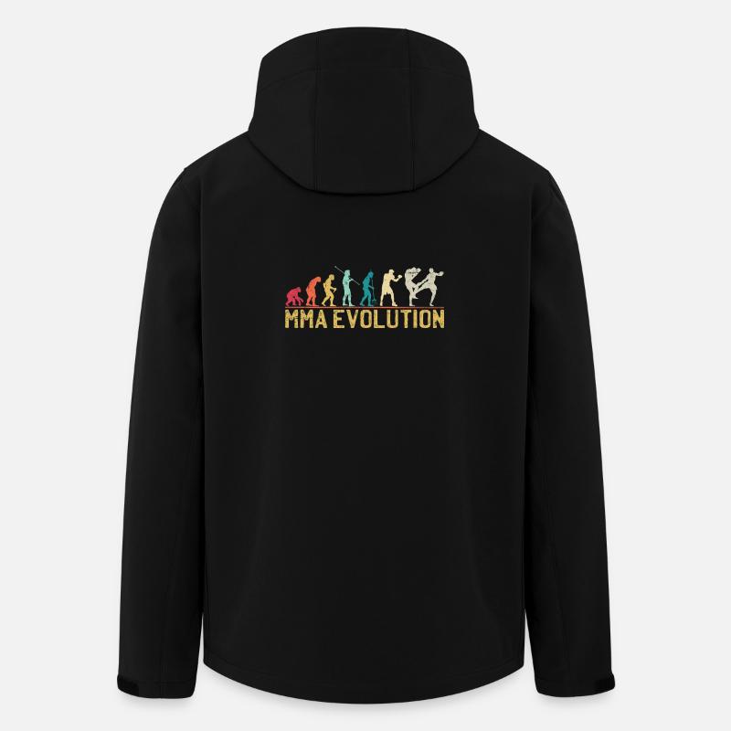 MMA Evolution Silhouette Design - Recycelte Männer Softshell-Jacke von Stanley/Stella - Schwarz