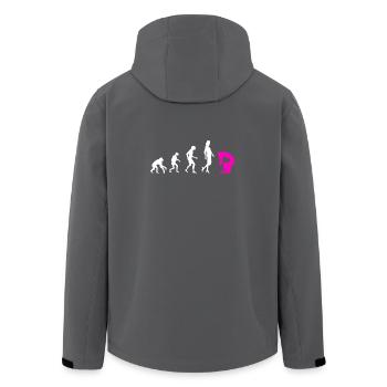 Quote for a contortionist - Men’s Recycled Softshell Jacket by Stanley/Stella - anthracite - Back - AI Model Male 185 light (185cm)