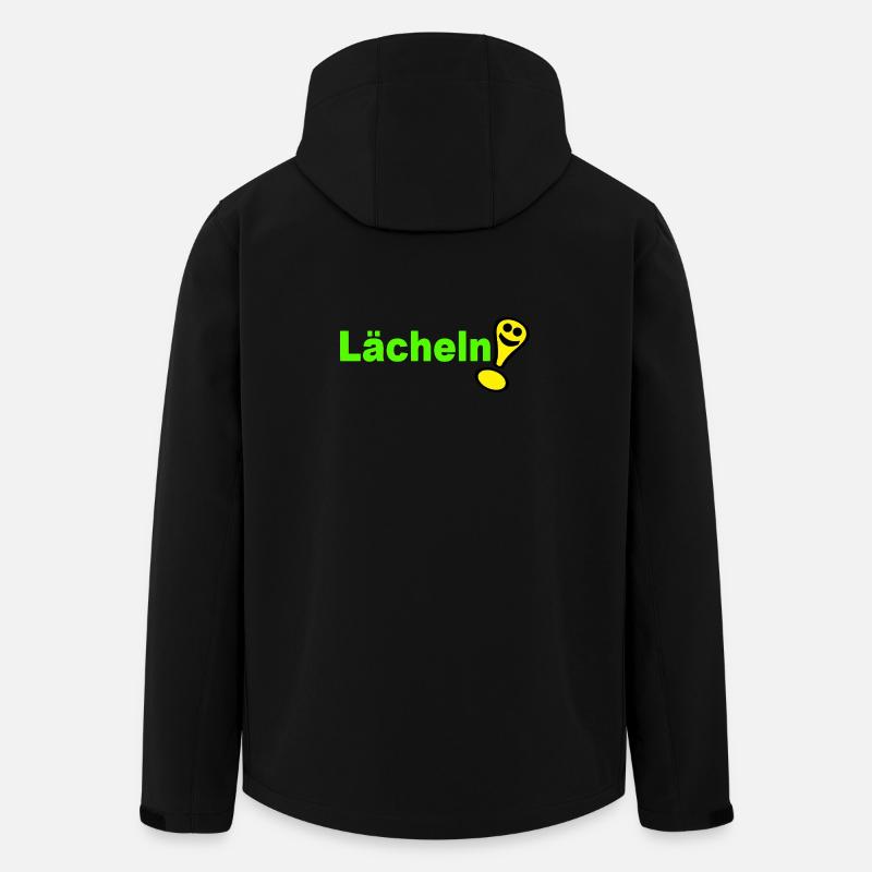 Lächeln , Freundlich - Recycelte Männer Softshell-Jacke von Stanley/Stella - Schwarz