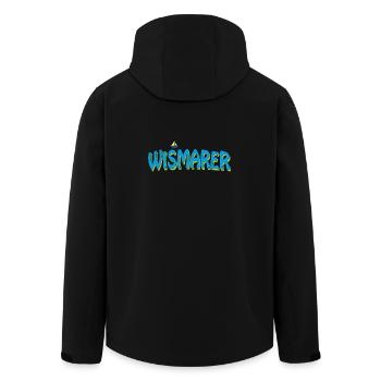 WISMAR - Men’s Recycled Softshell Jacket by Stanley/Stella - black - Back - AI Model Male 185 light (185cm)