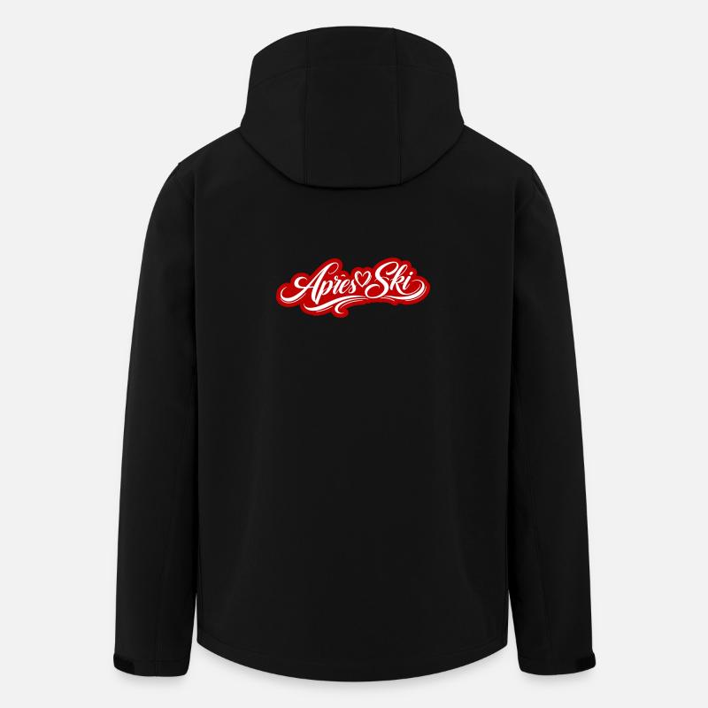 Apres Ski Liebe - Recycelte Männer Softshell-Jacke von Stanley/Stella - Schwarz