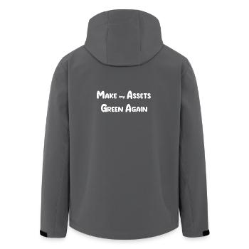 MAGA hats - Veste softshell homme en polyester recyclé Stanley/Stella - charbon - Dos - AI Model Male 185 light (185cm)