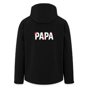 Dad Gamer with Controller - Men’s Recycled Softshell Jacket by Stanley/Stella - black - Back - AI Model Male 185 light (185cm)