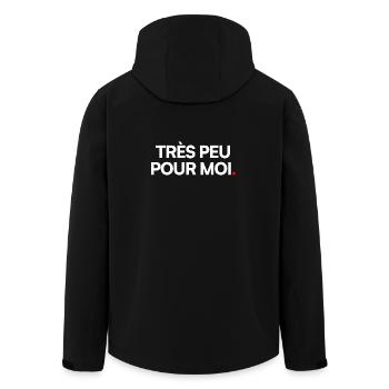 Très peu pour moi - Veste softshell homme en polyester recyclé Stanley/Stella - noir - Dos - AI Model Male 185 light (185cm)