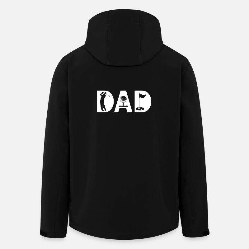  golf dad papa golfer  - Recycelte Männer Softshell-Jacke von Stanley/Stella - Schwarz