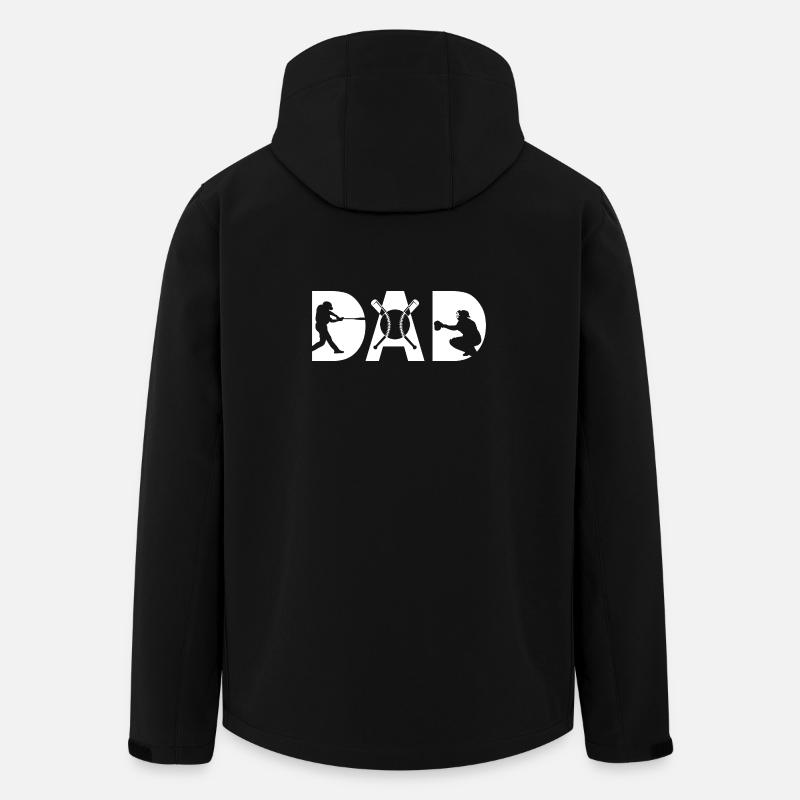 Baseball Vater - Recycelte Männer Softshell-Jacke von Stanley/Stella - Schwarz