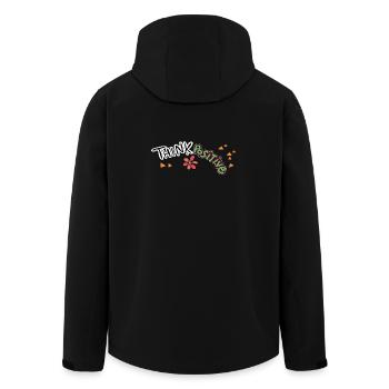 Pensez positivement - Veste softshell homme en polyester recyclé Stanley/Stella - noir - Dos - AI Model Male 185 light (185cm)
