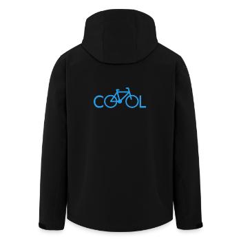 Fahrrad Cooler Spruch Geschenk Rad - Recycelte Männer Softshell-Jacke von Stanley/Stella - Schwarz - Hinten - AI Model Male 185 light (185cm)