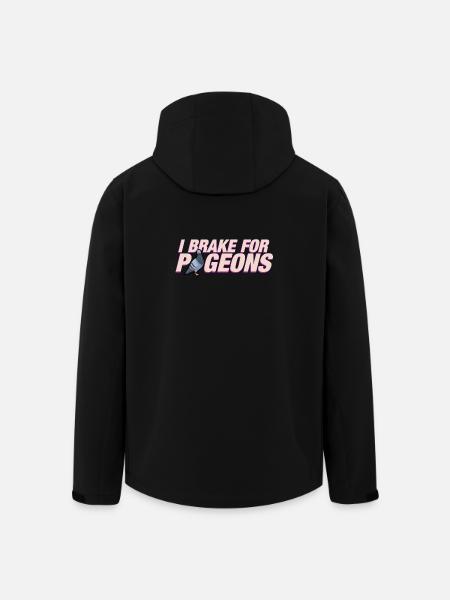 I brake for pigeons - Men’s Recycled Softshell Jacket by Stanley/Stella - black