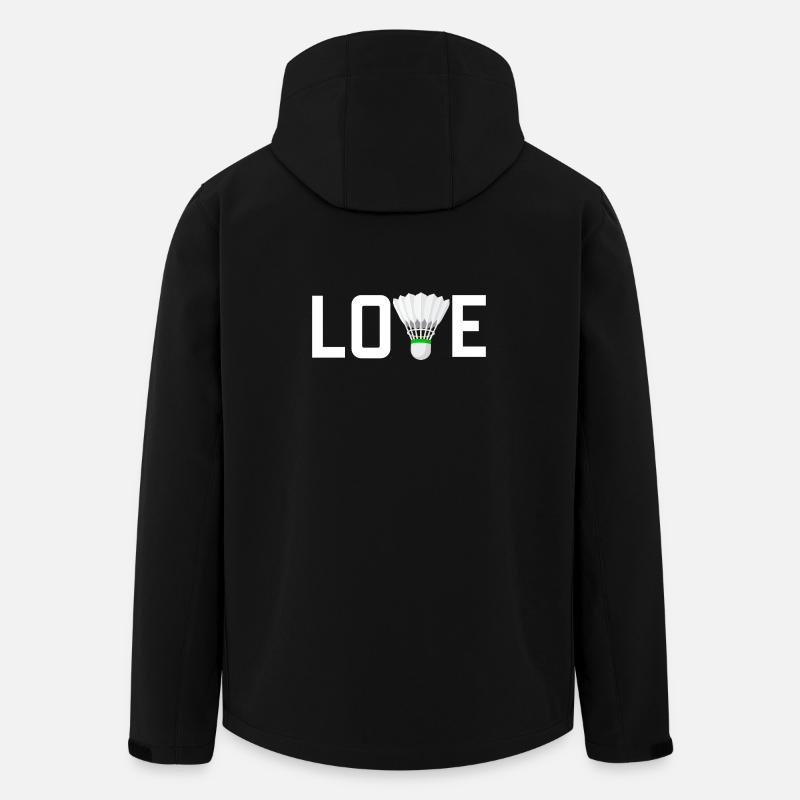 Badminton Liebe - Recycelte Männer Softshell-Jacke von Stanley/Stella - Schwarz