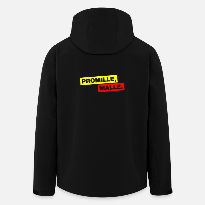 Promille, Malle - Recycelte Männer Softshell-Jacke von Stanley/Stella - Schwarz