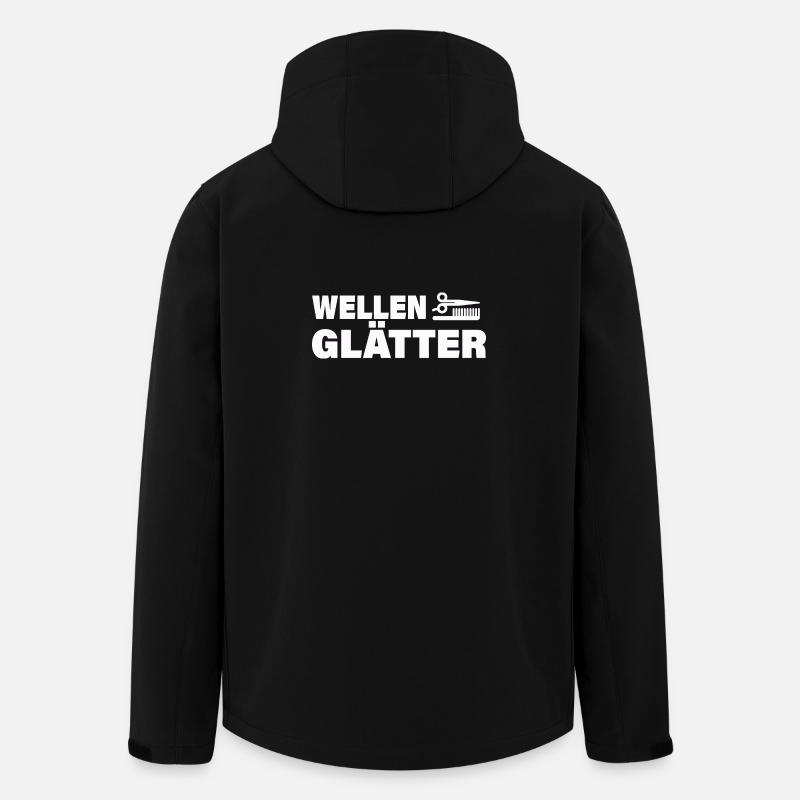 WAVE TROWELS - Men’s Recycled Softshell Jacket by Stanley/Stella - black