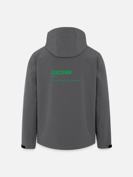 COURGETTE - Veste softshell homme en polyester recyclé Stanley/Stella - noir
